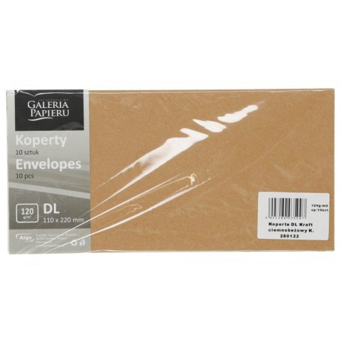 Koperta Millenium DL beżowa [mm:] 110x220 Galeria Papieru (280122) 10 sztuk