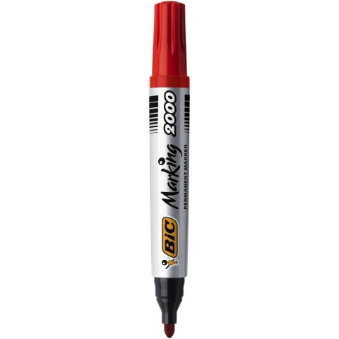 Marker permanentny Bic Marking 2000, czerwony 1,5mm okrągła końcówka (8209133) Marker permanentny Bic Marking 2000, czerwony 1,5mm okrągła końcówka (8209133)