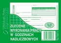 Druk samokopiujący Michalczyk i Prokop zlecenie wykonania pracy w godzinach nadliczbowych A6 40k. (529-5)