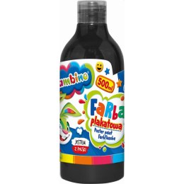 Farby plakatowe Bambino Bambino w butelce 500 ml kolor: czarny 500ml 1 kolor. (czarna)