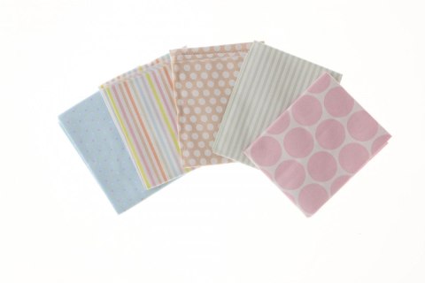 Zestaw dekoracyjny Papiermania zestaw tkanin bawełnianych capsule spots & stripes pastels 5szt (pma-358400) Zestaw dekoracyjny Papiermania zestaw tkanin bawełnianych capsule spots & stripes pastels 5szt (pma-358400)