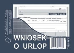 Druk offsetowy Wniosek o urlop A6 40k. Michalczyk i Prokop (515-5)