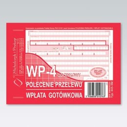 Druk samokopiujący Polecenie przelewu / wpłata gotówkowa A6 80k. Michalczyk i Prokop (445-5M)