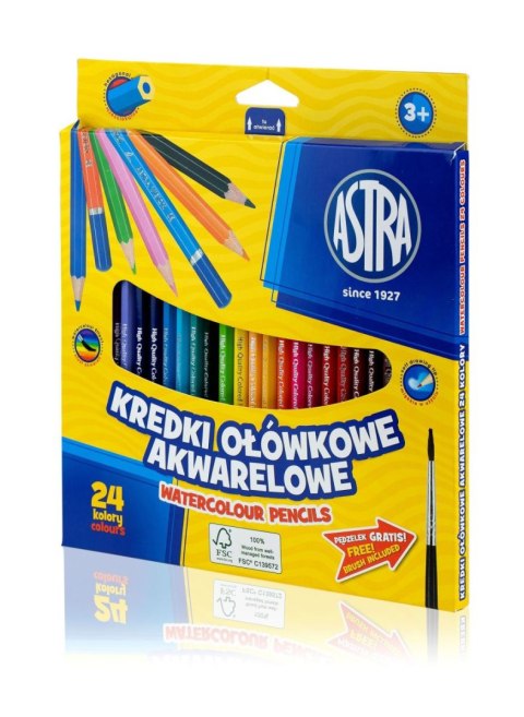 Kredki akwarelowe Astra 24 kol. Kredki akwarelowe Astra 24 kol.