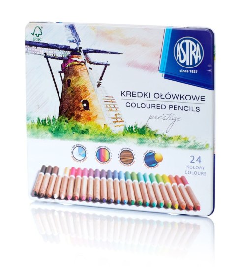 Kredki ołówkowe Astra 24 kol. (312117002) Kredki ołówkowe Astra 24 kol. (312117002)