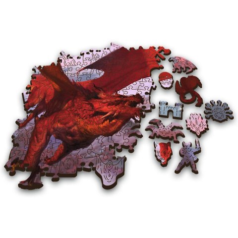 Puzzle Trefl Drewniane Starożytny czerwony smok 501 el. (20181) Puzzle Trefl Drewniane Starożytny czerwony smok 501 el. (20181)