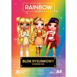 Blok rysunkowy Astrapap RAINBOW HIGH A4 biały 20k (106022001)