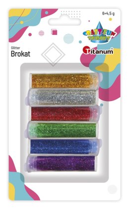 Brokat Titanum Craft-Fun Series metaliczny 6 kolor. (9903)