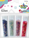 Konfetti Titanum Craft-Fun Series 4 kolory w buteleczkach z dozownikiem (11WC009)