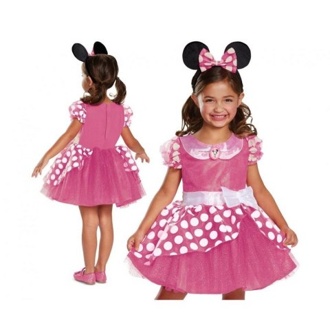 Kostium Godan Minnie Mouse Pink Deluxe rozm. XS, 3-4 lat (129459M)