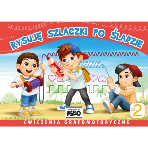 Książeczka edukacyjna Rysuję szlaczki po śladzie. Ćwiczenia grafomotoryczne cz. 2 Niko