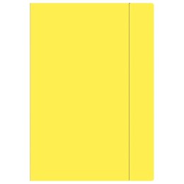 Teczka kartonowa na gumkę A4+ żółta Interdruk (TEGUFLUOŻ)