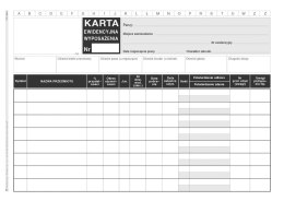 Druk offsetowy O kart. karta ewidencyjna wyposażenia A5 50k. Michalczyk i Prokop (346-3)