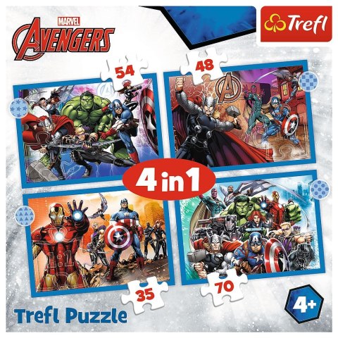 Puzzle Trefl Avengers 4w1 el. (34386) Puzzle Trefl Avengers 4w1 el. (34386)
