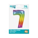 Balon foliowy Godan Smart cyfra 7 tęcza 76cm (CH-STC7)