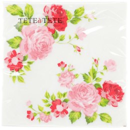 Serwetki Roses Composition pink mix bibuła [mm:] 330x330 Paw (TL694004)