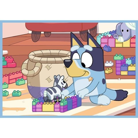 Puzzle Trefl Bluey Bluey i jego świat 4w1 el. (34637) Puzzle Trefl Bluey Bluey i jego świat 4w1 el. (34637)