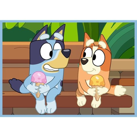 Puzzle Trefl Bluey Bluey i jego świat 4w1 el. (34637) Puzzle Trefl Bluey Bluey i jego świat 4w1 el. (34637)