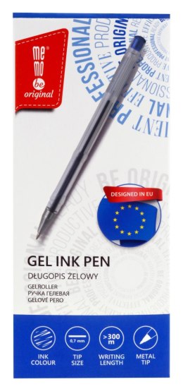 Długopis żelowy Memobe niebieski 0,7mm (MD112-03)