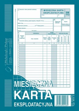 Druk offsetowy miesięczna karta eksploatacyjna A5 40k. Michalczyk i Prokop (803-3)
