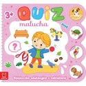 Książka dla dzieci Quiz malucha. Książeczka edukacyjna z naklejkami z pieskiem 3+