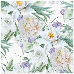 Serwetki Orient Flowers mix nadruk bibuła [mm:] 330x330 Paw (TL126100)