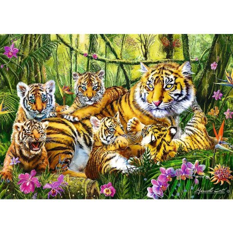 Puzzle Trefl Rodzina tygrysów 500 el. (37350) Puzzle Trefl Rodzina tygrysów 500 el. (37350)