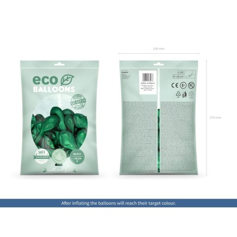 Balon gumowy Partydeco Metalizowane Eco Balloons zielony 260mm (ECO26M-012) Balon gumowy Partydeco Metalizowane Eco Balloons zielony 260mm (ECO26M-012)