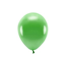 Balon gumowy Partydeco Metalizowane Eco Balloons zielony 260mm (ECO26M-101)