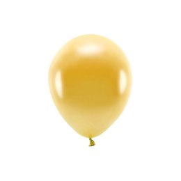 Balon gumowy Partydeco Metalizowane Eco Balloons złoty 260mm (ECO26M-019)