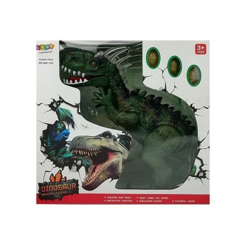 Figurka Lean Dinozaur Na Baterie Składający Jaja Zielony (7315) Figurka Lean Dinozaur Na Baterie Składający Jaja Zielony (7315)