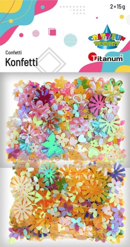 Konfetti Craft-Fun Series mix wiosenny tonacja żółta Titanum (2324001)