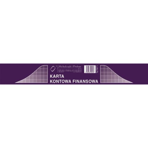 Druk offsetowy Michalczyk i Prokop Karta kontowa finansowa A4 20k. (431-1) Druk offsetowy Michalczyk i Prokop Karta kontowa finansowa A4 20k. (431-1)