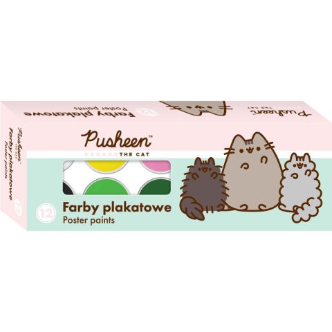 Farby plakatowe St.Right Pusheen 12k 20ml kolor: mix 20ml 12 kolor. (5903235658006)