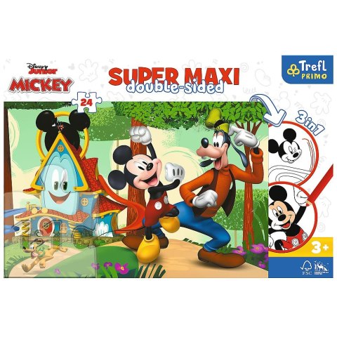 Puzzle Trefl Myszka Miki Super maxi Wesoły Domek i przyjaciele 24 el. (41012) Puzzle Trefl Myszka Miki Super maxi Wesoły Domek i przyjaciele 24 el. (41012)