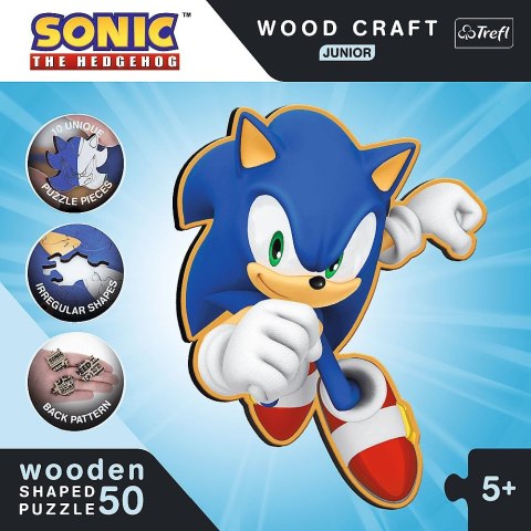 Puzzle Trefl Sonic Drewniane Sprytny Sonic (20203) Puzzle Trefl Sonic Drewniane Sprytny Sonic (20203)