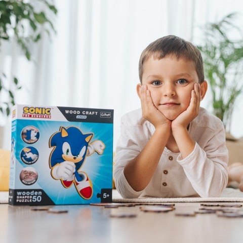 Puzzle Trefl Sonic Drewniane Sprytny Sonic (20203) Puzzle Trefl Sonic Drewniane Sprytny Sonic (20203)