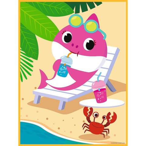 Puzzle Trefl Baby Shark Baby MAXI 2x10 Wesoły dzień rekina 2x20 el. (43005) Puzzle Trefl Baby Shark Baby MAXI 2x10 Wesoły dzień rekina 2x20 el. (43005)