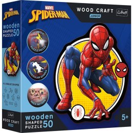 Puzzle Trefl Spiderman Drewniane Moc 50 el. (20204)