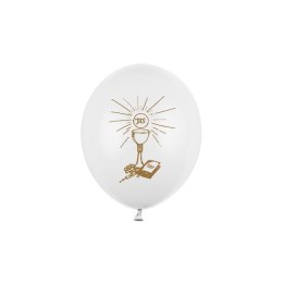 Balon gumowy Partydeco 50 szt biały perłowy (SB12P-109Z-008)