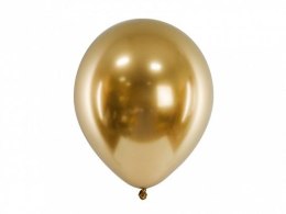 Balon gumowy Partydeco Glossy 10 szt. ZŁOTY 300mm (CHB1-019-10)