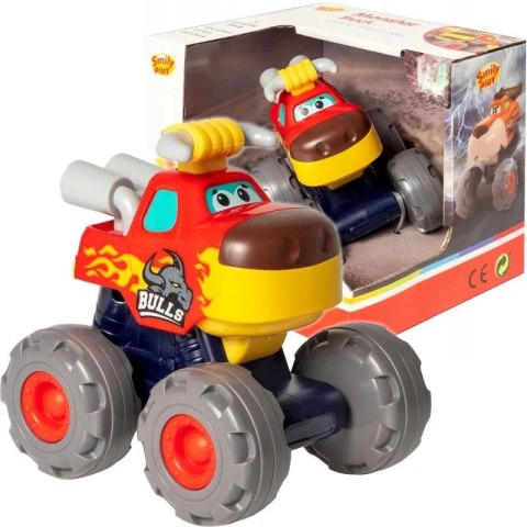 Samochód Smily Play Play Monster Truck Auto Bull Byk Czerwony (SP84358)