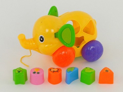 Zabawka edukacyjna Adar słonik edukacyjny z klockami, sorter (507869) Zabawka edukacyjna Adar słonik edukacyjny z klockami, sorter (507869)