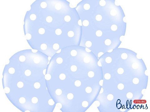 Balon gumowy Partydeco Pastel Baby Blue 50 szt niebieski jasny (SB14P-223-011W)