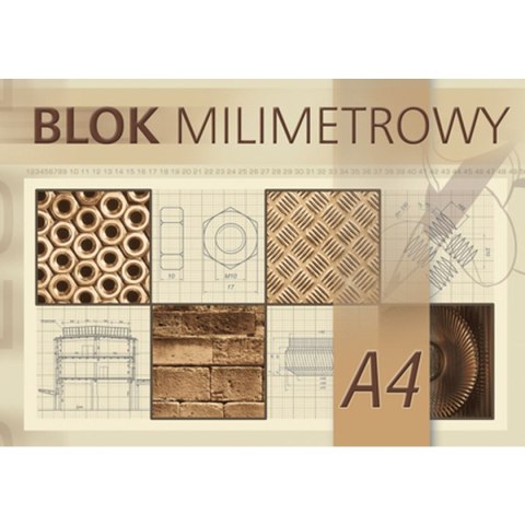 Blok milimetrowy Kreska A4 20k Blok milimetrowy Kreska A4 20k