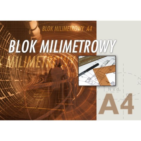 Blok milimetrowy Kreska A4 20k Blok milimetrowy Kreska A4 20k