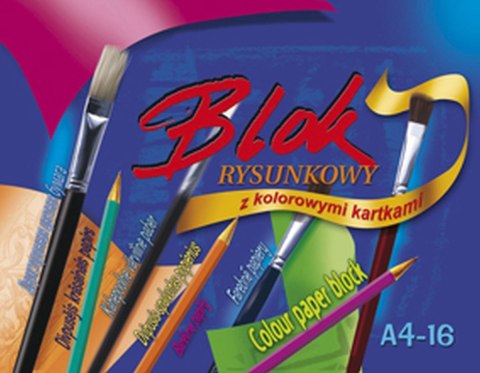 Blok rysunkowy A4 mix 16k