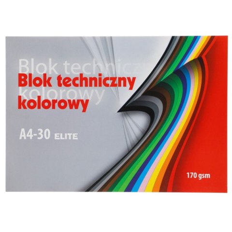 Blok techniczny Kreska A4 mix 30k