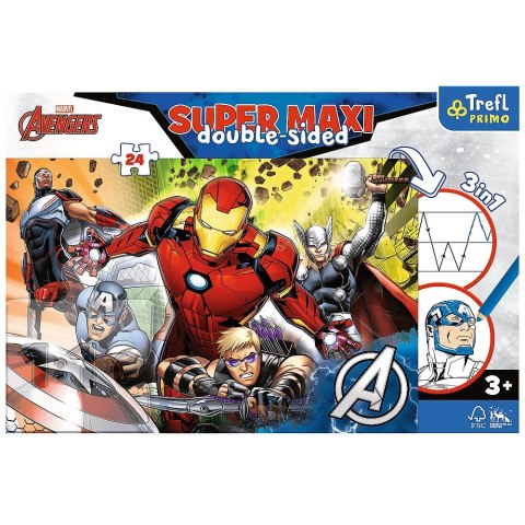 Puzzle Trefl Super maxi Silni Avengers / Disney Marvel Spiderman 24 el. (41007) Puzzle Trefl Super maxi Silni Avengers / Disney Marvel Spiderman 24 el. (41007)