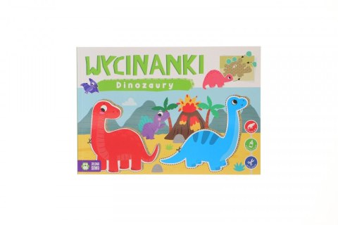 Książeczka edukacyjna Zielona Sowa Wycinanki. Dinozaury Książeczka edukacyjna Zielona Sowa Wycinanki. Dinozaury